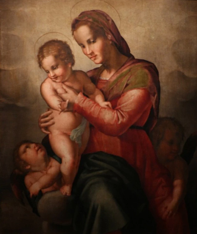 Madonna col Bambino e due angeli